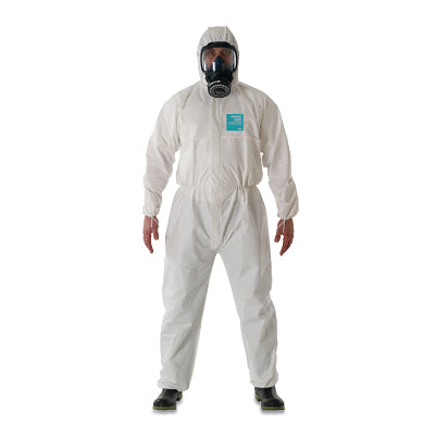 Ansell 817024 AlphaTec 2000 Standard Bound Model 111 Coveralls Hooded Booted White 2X-Large