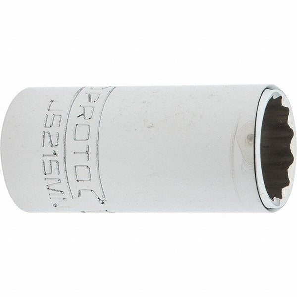 PROTO Proto J5215MN 12-point Hand Socket 15 Mm 3/8 Drive
