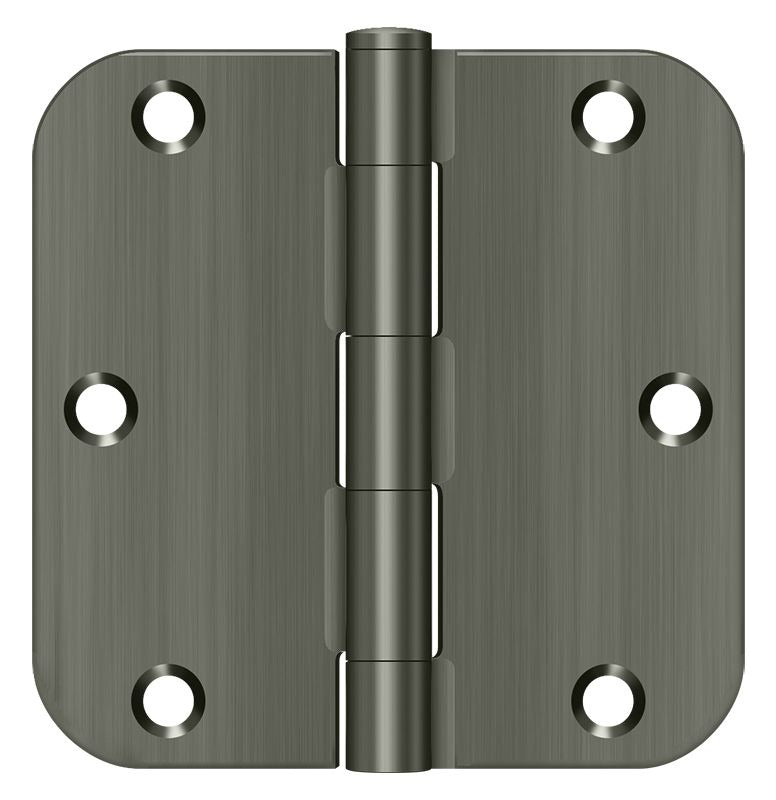 DELTANA Deltana S35R515A Radius Door Hinge 3.5in Antique Nickel
