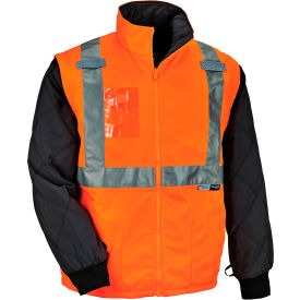 ERGODYNE Ergodyne 25517 Hi-vis Winter Jacket Vest 3XL Orange