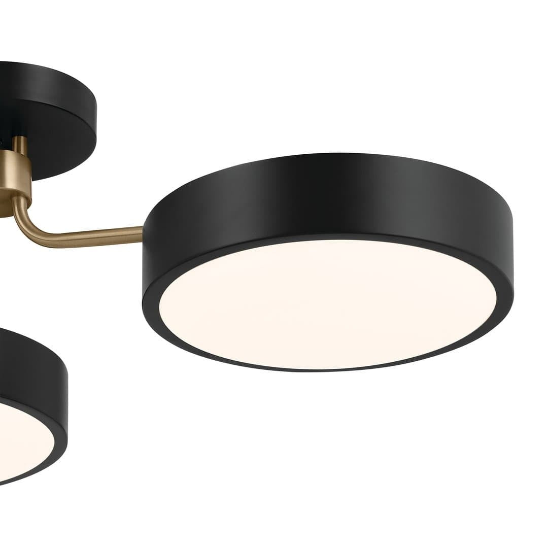 KICHLER Kichler 52604BKCPZ Sago Ceiling Light 69.6 W (10.75 in H x 40 in Dia)