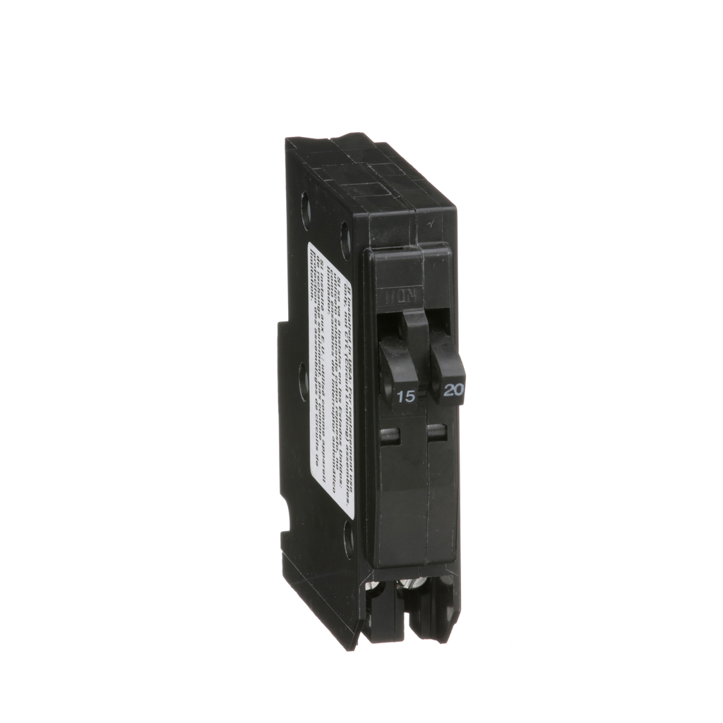 Square D QO1520 Tandem Circuit Breaker 15A/20A 120/240V Plug-On