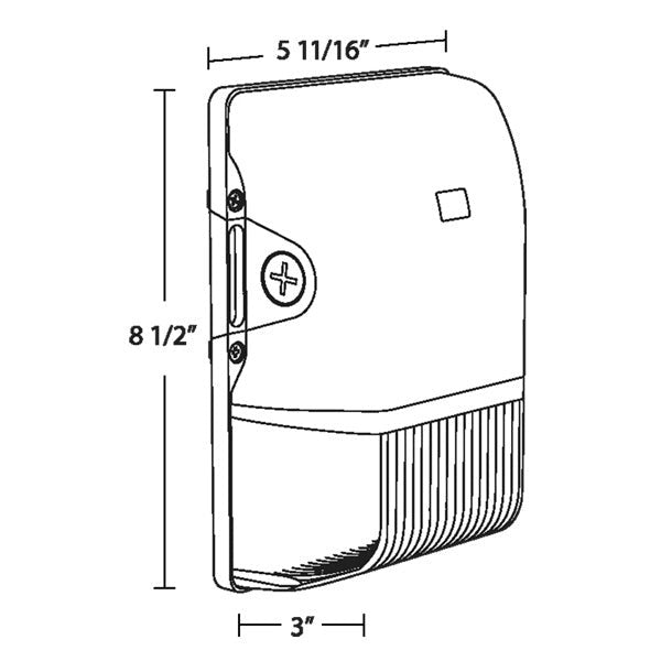 RAB LIGHTING Rab Lighting BRISK17FA30 Brisk 17 Field-Adjustable Wall Pack 30W (Wall Pack) BRISK17FA30