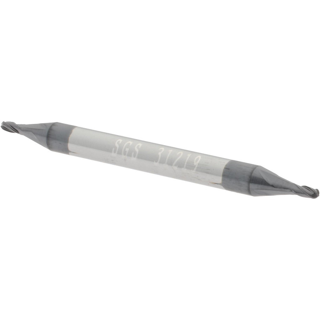 KYOCERA SGS PRECISION TOOLS Sgs 31219 Ball End Mill 0.0469 in 4 Flute Solid Carbide Altin