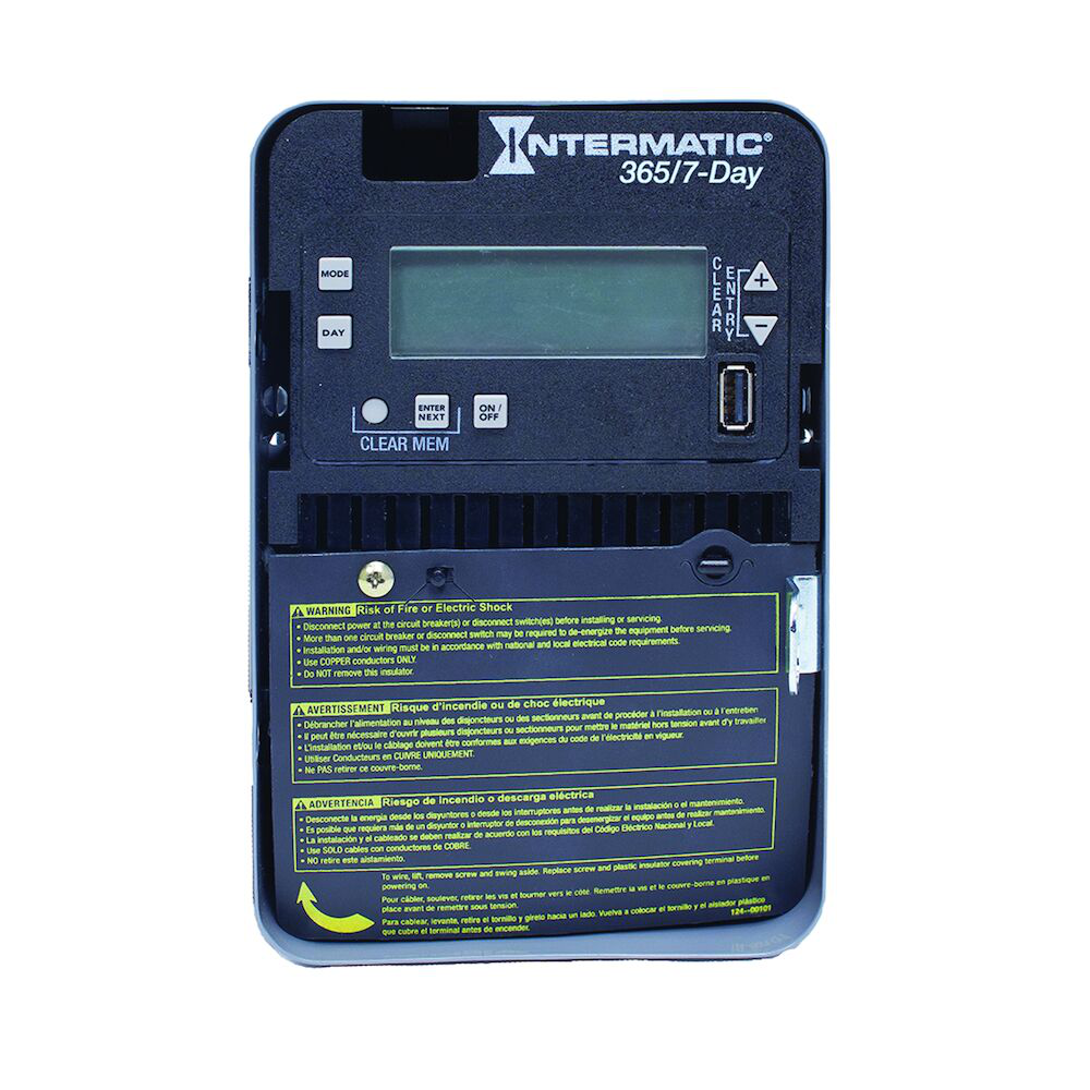 Intermatic ET2705C NEMA 1 Steel Case 7-Day 120 to 277 VAC 60 Hz 30 Amp SPST Electronic Control