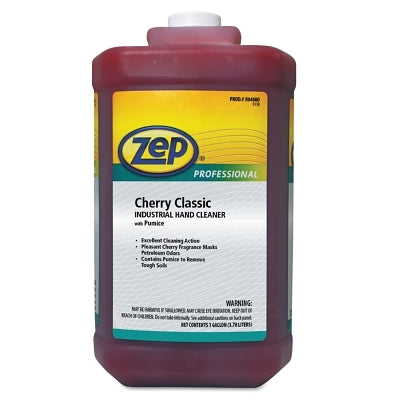 Zep 1046473 Cherry Classic Industrial Hand Cleaner with Pumice Square Jug 1 gal