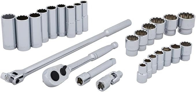 STANLEY Stanley 85-434 1/2-inch drive socket set (26-piece)