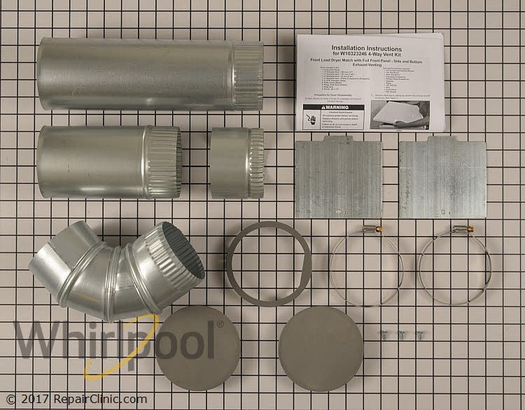 WHIRLPOOL Whirlpool W10323246 Dryer 4-Way Vent Kit