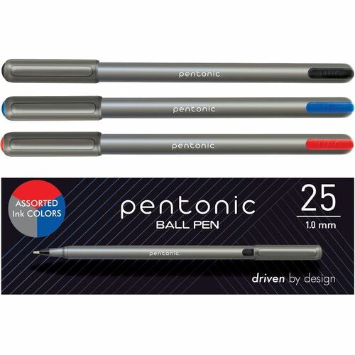 PENTONIC Pentonic PNTPEN12127 Ballpoint Pen Set Assorted 25pk