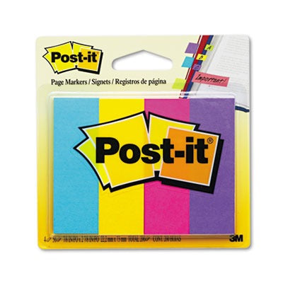 3M 3M MMM6714AU Post-it Page Markers 1 inches x 3 inches (200 Count)