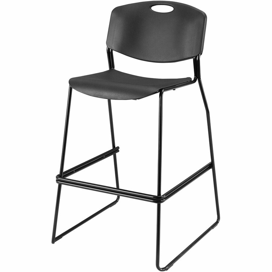 LORELL Lorell LLR62535 Heavy-Duty Bistro Stacking Chairs Set of 2