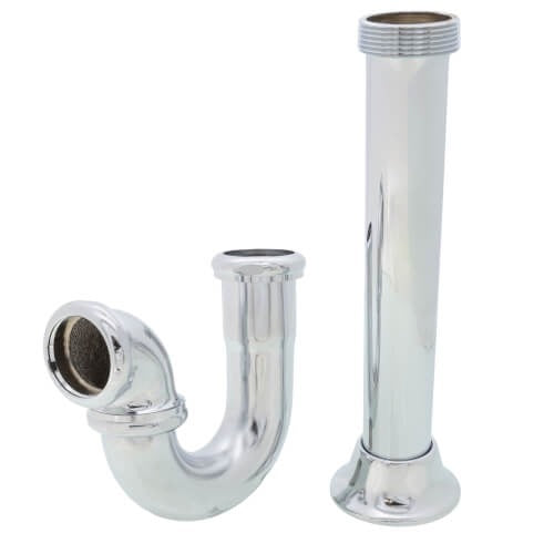 EVERFLOW EVERFLOW 12818 P Trap 1-1/2 inch Less CO 17 ga Utility/Milwaukee Chrome-Plated