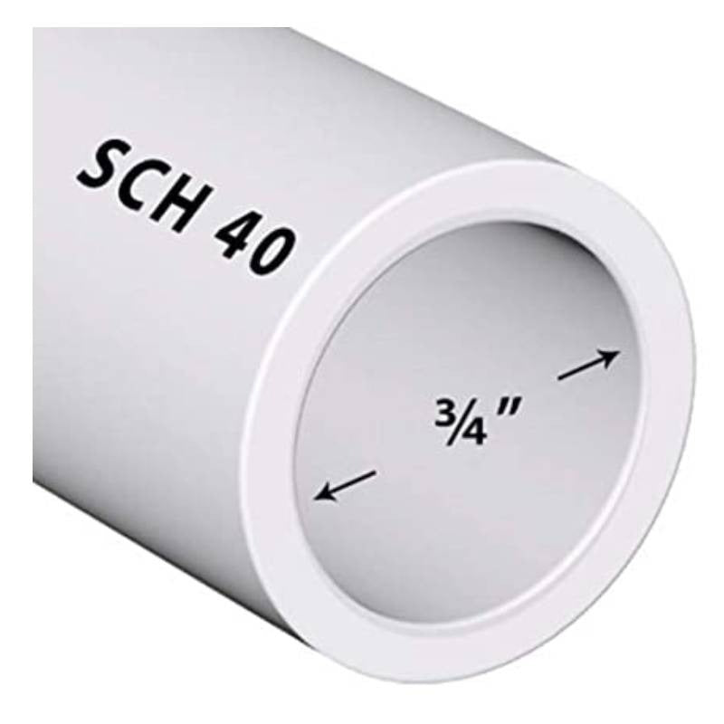 SUPERFLEX SUPERFLEX S-034WH-50 Flexible PVC Pipe 3/4 x 50 ft White SCH 40