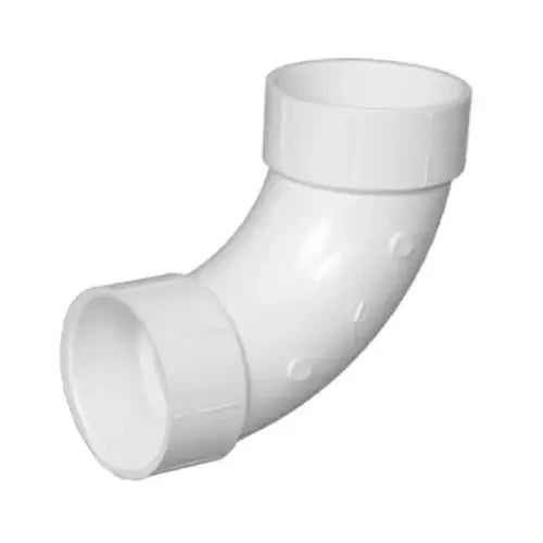 CHARLOTTE PIPE Charlotte Pipe PVC 00304 0600HA 1-1/2 in. Schedule 40 90-degree long sweep DWV PVC elbow (1/4 bend)