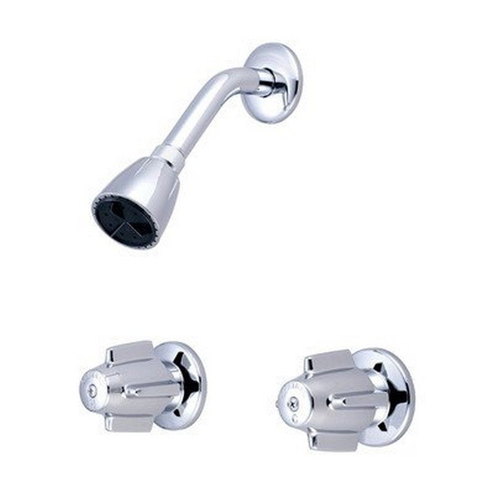 CENTRAL BRASS Central Brass 80926 Two Handle Shower Set Chrome
