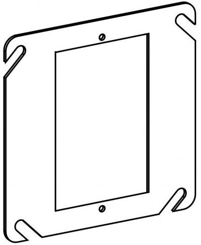 ORBIT Orbit 41000 4 inches Square 1-Gang Flat Device Ring 50 Pack