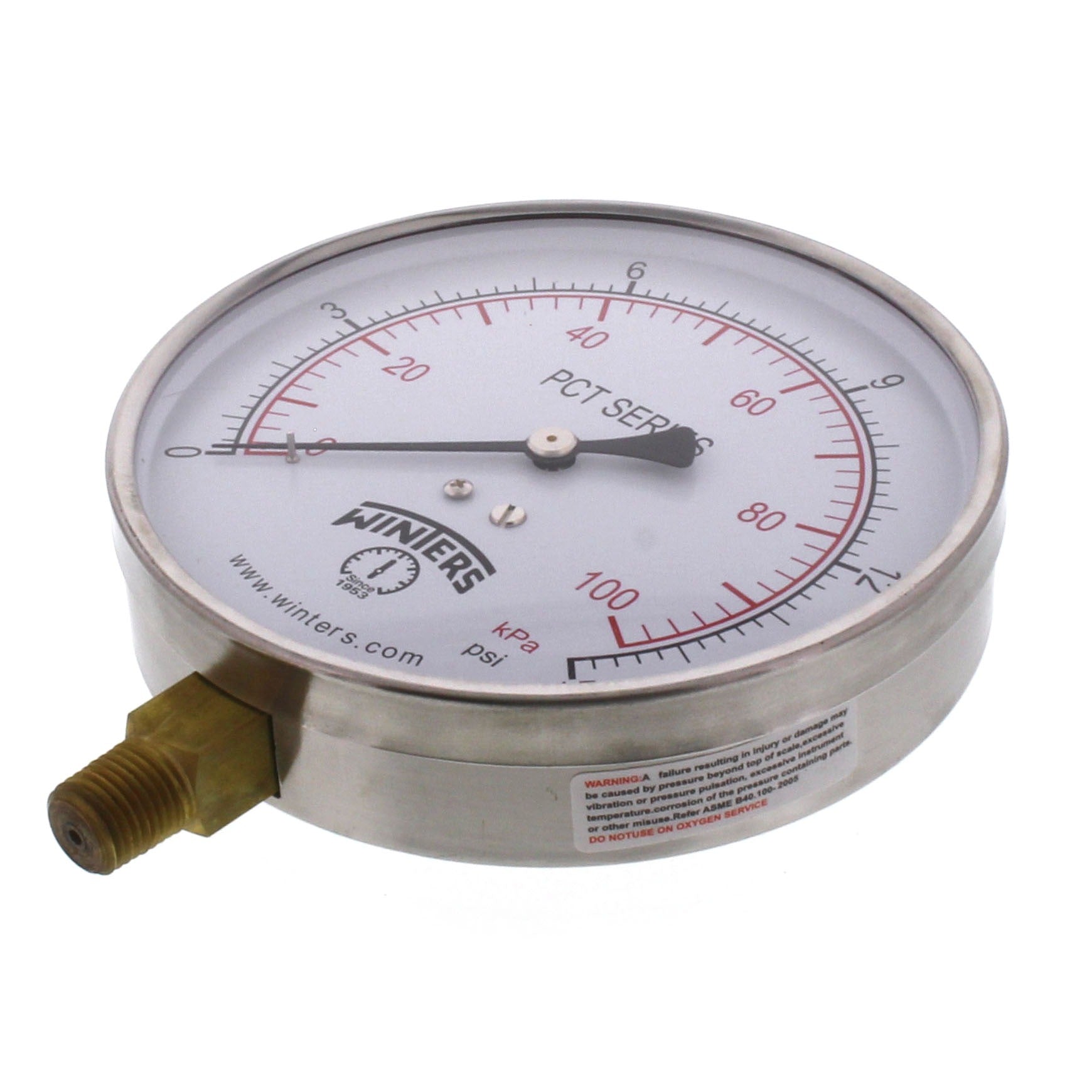WINTERS INSTRUMENTS Winters Instruments PCT319 PCT Contractor Pressure Gauge (4.5 in)