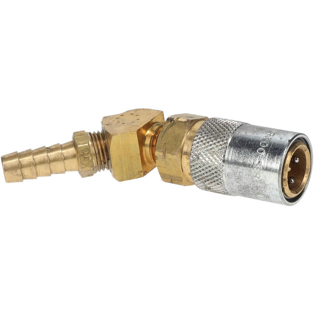PARKER Parker PC326V 45 Deg Hose Barb Coupler 200 Psi 3/8 in