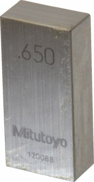 MITUTOYO Mitutoyo 611216-541 Steel Gage Block 0.65 in Grade AS-1