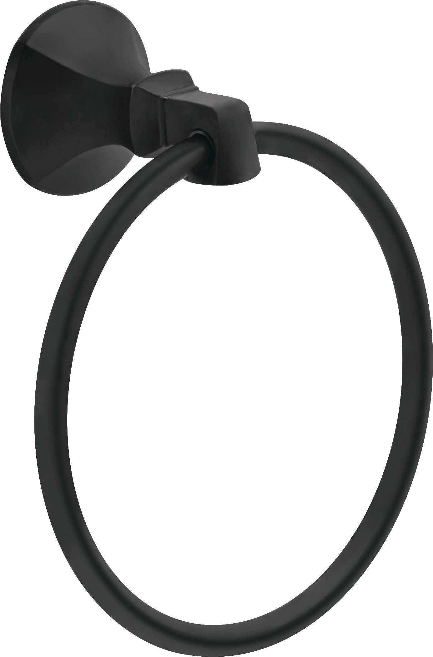 DELTA FAUCET Delta Faucet 76446-BL Towel Ring Matte Black Bathroom