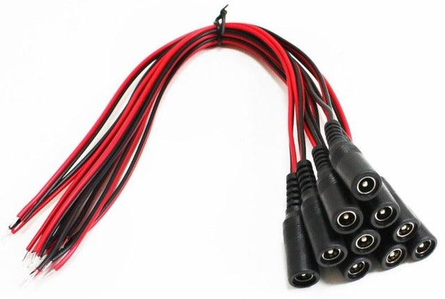 Generic / Unbranded tri-pwrcblj Dc Power Adapter Jack Pigtail 10 Pack