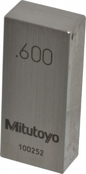 MITUTOYO Mitutoyo 611196-531 Steel Gage Block 0.6 in Grade 0