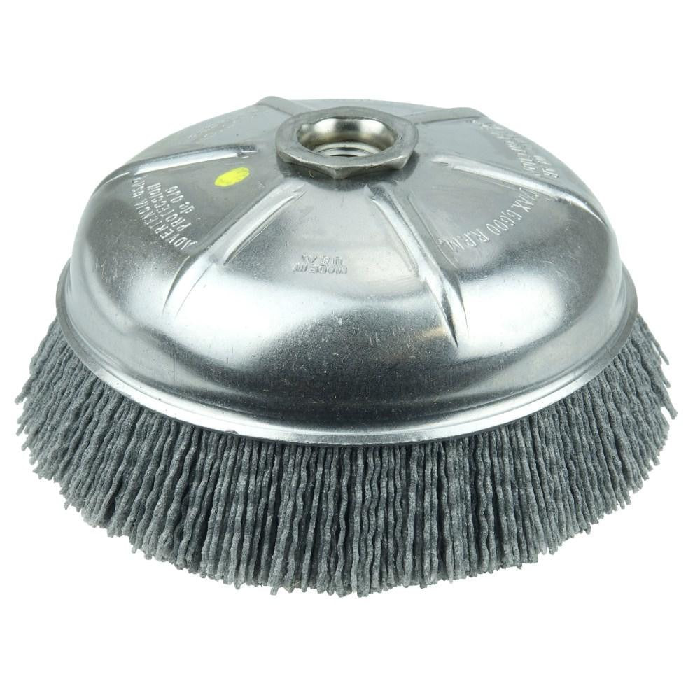 WEILER Weiler 14516 Cup Brush 6 in Nylon Crimped 120 Grit