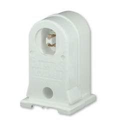 Leviton 13557-W High-Output Base White Double Contact Vertical for Power Grove and Jacketed Lamp