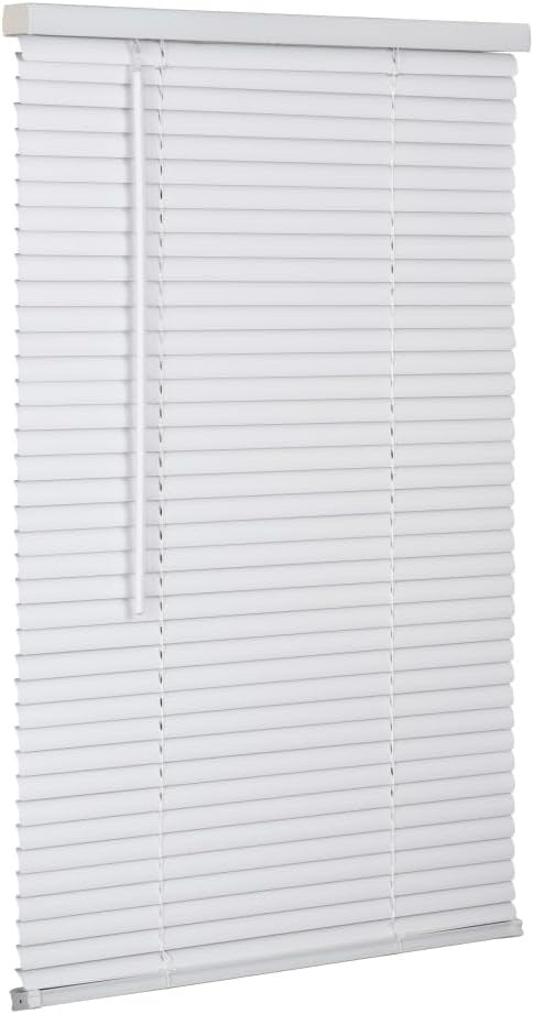 LOTUS & WINDOWARE Lotus & Windoware RLX3964WH Cordless 1 inches Vinyl-Plus Mini Blind 39 inches x 64 inches