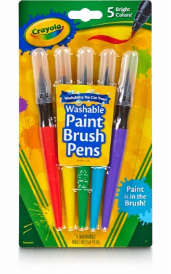 CRAYOLA Crayola Llc 54-6201 Washable Paint Brush Pens 5 Count