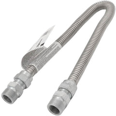 Dormont 0240501 Model 30-4141-24 1/2 ID (5/8 OD) Stainless Steel Gas Connector 3/4 MIP 24 Length