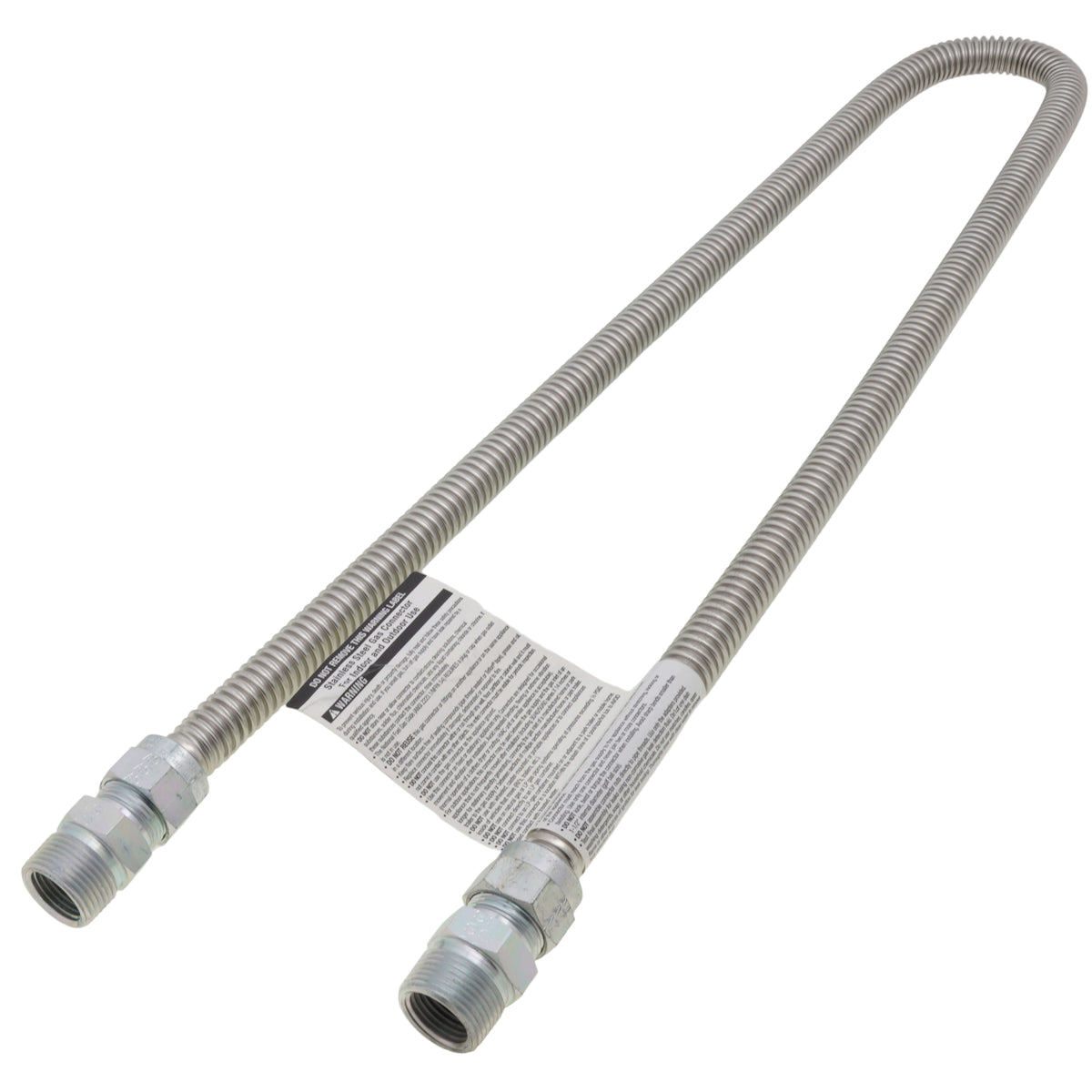 Dormont 0240678 Model 30-4141-48 1/2 ID (5/8 OD) Stainless Steel Gas Connector 3/4 MIP (48 Length)