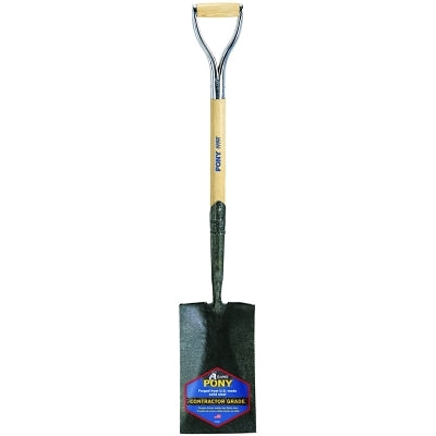 Jackson Professional Tools 1230200 J-450 Series PONY Shovel 7.5 Inch W x 12 Inch L Blade 27 Inch L Armor D-Grip White Ash Garden Spade