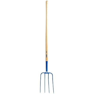 True Temper 1838000 Manure Fork 4-Tine 8.75 Inch Width 48 Handle