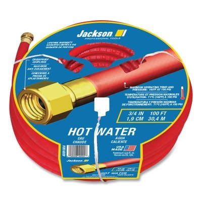 Jackson Professional Tools 4009100A Hot Water Hose 3/4 in dia X 100 ft L