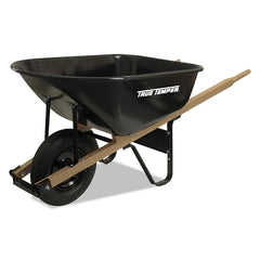 TRUE TEMPER J6 Steel Medium Duty Wheelbarrow 6 cu ft Pneumatic 2-Ply