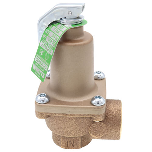 Watts 0274836 174A Bronze Water Pressure Relief Valve 3/4 Inch FNPT 150 PSI