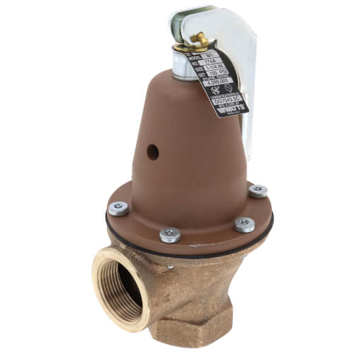 Watts 0275950 174A Pressure Relief Valve 100 psi 1-1/4 NPT Bronze