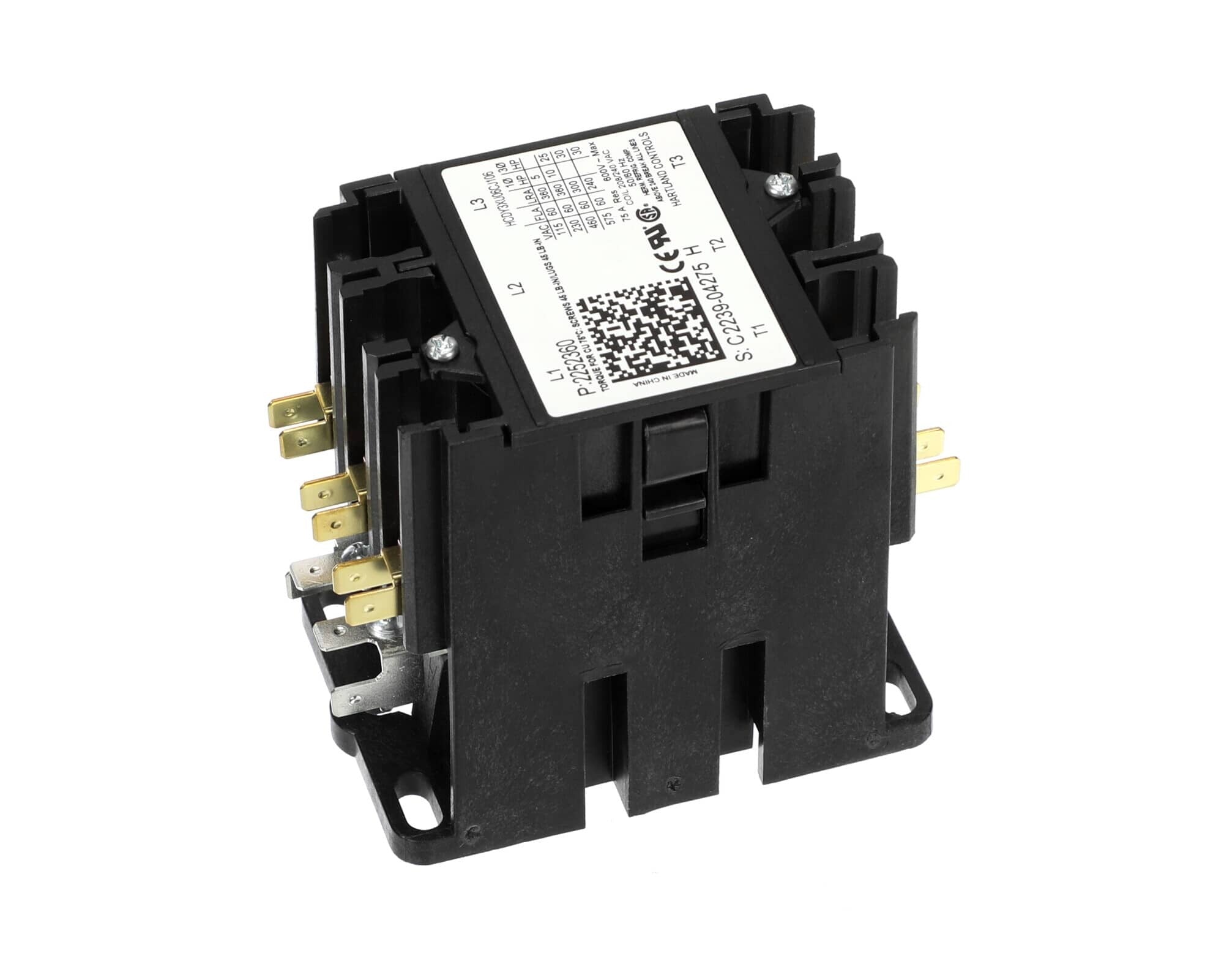 HEATCRAFT Heatcraft 2252360 Contactor Open 60 Amp 3 Pole 208-240V HEA2252360