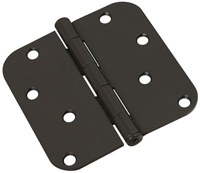 NATIONAL HARDWARE National Mfg N830-429 4 in Full Mortise Door Hinge Black 15 Pack