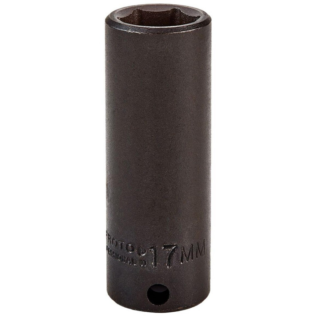 PROTO Proto J7017M Impact Socket 3/8 in Drive 17mm 6-point