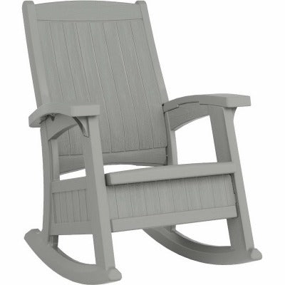 SUNCAST Suncast Corp BMRC1000 Rocking Chair with Storage Dove Gray