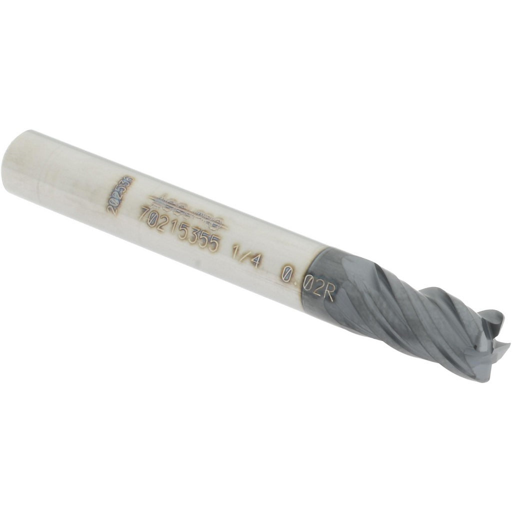 ACCUPRO Accupro 12180556 Corner Radius End Mill 1/4 in 4 Flute Altin