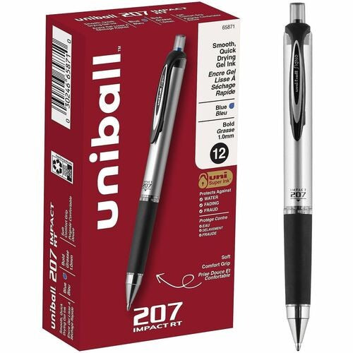 UNI-BALL Uni-ball Corporation UBC65871DZ Gel Pen Blue 1.0mm 12-pack
