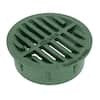 NDS Nds 13u Round Drainage Grate Green 3-4 Inch Pipe