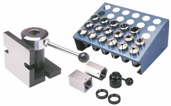 IMPORT-GENERIC Import COLLET 5C Round COLLET Set 24 Pc 1/16 to 1-1/16 in
