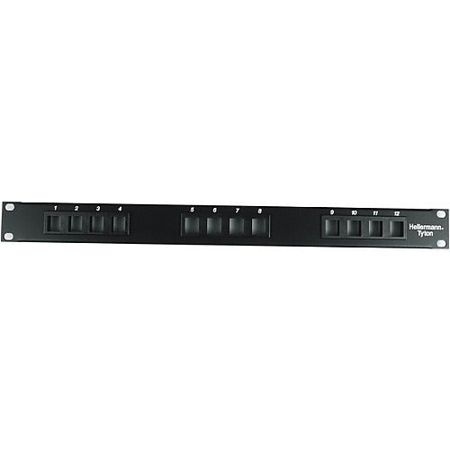 HELLERMANN TYTON Hellermanntyton P108-12-MOD 12 Port Modular Patch Panel