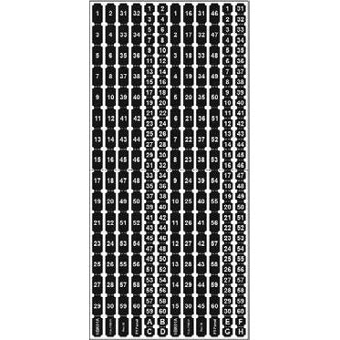 Siemens NBK01A Stick-On Numbers 1 Thru 60