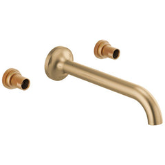 Brizo T65875LF-GLLHP Odin Two Handle Wall Mount Widespread Bathroom Sink Faucet in Luxe Gold