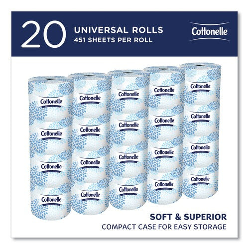 KIMBERLY-CLARK Kimberly-Clark KCC13135 Cottonelle Professional Standard Roll Toilet Paper (20 Rolls) 13135